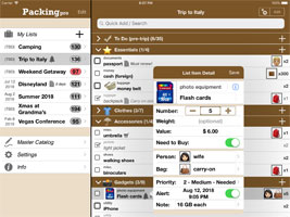 Packing Pro iPad Screenshot